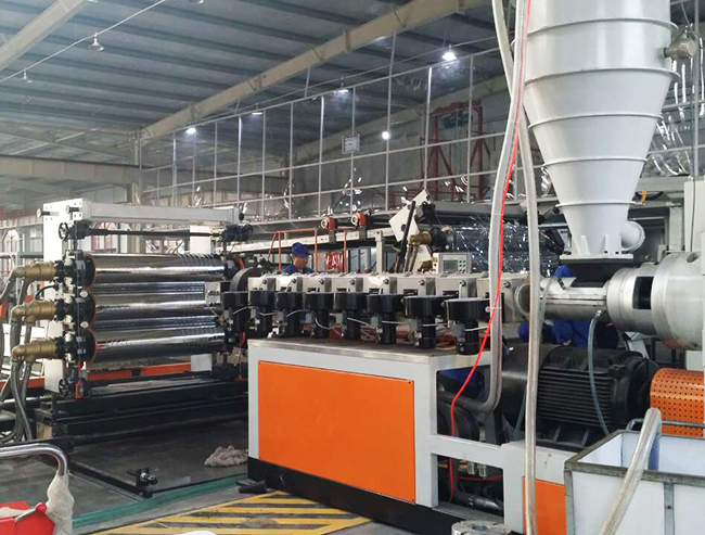 PVC Super transparent soft door curtain extrusion production line