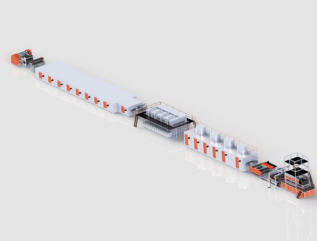 Lithium battery separator biaxial stretching production line