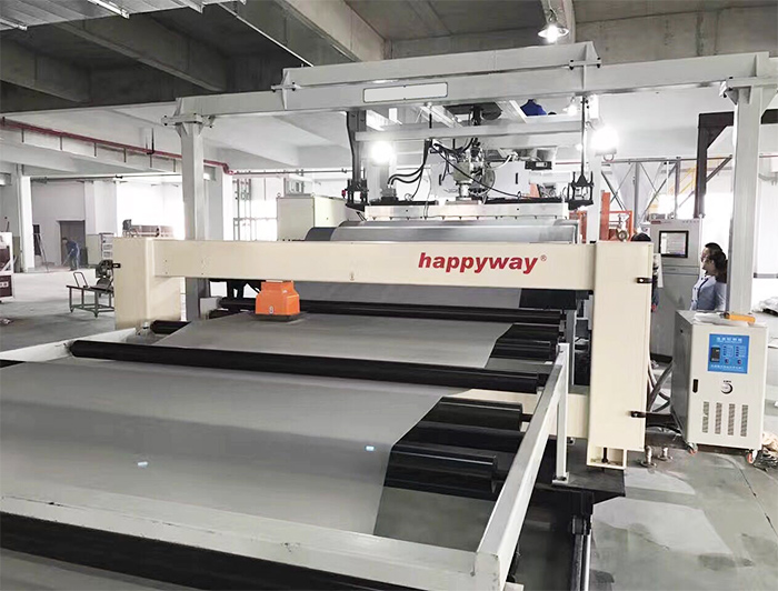 EPE Co extrusion three-layer adhesive film production line